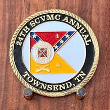 24th SCVMC Annual Townsend TN Gen John C Vaughn Challenge Coin  W#23 picture