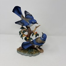 1997 Home Interiors Gifts Classic By Homco Orchard Gathering Scrub Jays Figurine picture