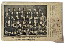 St. Mary's College Dayton Ohio, 1912 Football Team Picture Posted picture