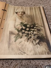 Antique Harris & Ewing DC Studio Portrait Scrapbook 17 Photos 1920s-30s Lot picture