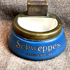 Antique 1920s Schweppes Match Striker Stourbridge SG Ware British Pub Holder picture