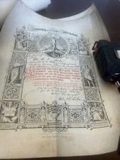 Lot Of Five German Confirmation Certificates From The Mid To Late 1800s picture