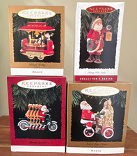 Hallmark Keepsake Santa Ornaments Lot of 4 1994 NIB picture
