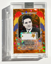2026 Keepsake Elvis Presley Spotlight Relic Orange Cracked Ice 50/50 OMEGA /50 picture