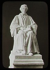 Glass Magic Lantern Slide DR JAMES MARTINEAU STATUE C1900 PHOTO  picture