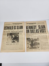 Vintage 1963 The Stars and Stripes Newspaper Lot JFK Kennedy Oswald Slain... picture