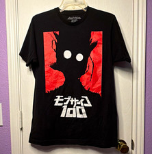 Mob Psycho 100 Crunchyroll Anime 2017 Black Red Silhouette Graphic Unisex M  picture
