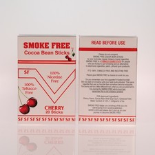 Cocoa Bean Sticks, Cherry Flavor Two Packs Nicotine Free - 40 Sticks picture