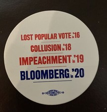 Mike Bloomberg 2020: Donald Trump Vote, Collusion, Impeachment, 3”x3” Sticker picture