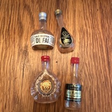 Vintage 1970s Mini Liquor Bottle Fridge Magnets Lot of 4 French Cognac Liqueur picture