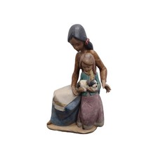Lladro 2258 Family Love Gres Retired Hand made Spain No Box Mint Condition  picture