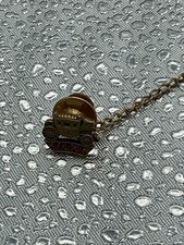 Vintage Fisher Body GM General Motors Auto USA 10K Gold Ruby Service Award Pin picture