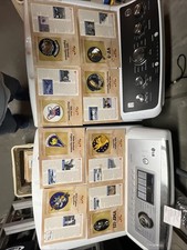 US AIR FORCE Badges of Honor Fighter Squadron Complete  8 Patch/History Card Set picture