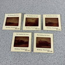 Lot Of 5 Original Photo Slides Strasburg PRR Railroad Steam Trains 70s 9da-234 picture