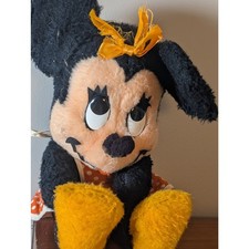 Vintage Walt Disney Mickey Minnie Plush Pair California Stuffed Toys 1960s 70s picture