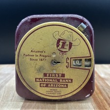 VINTAGE FIRST National Bank Of Arizona PROMOTIONAL ADVERTISING COIN BANK picture