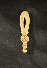 Vintage Hand Carved Bone Pendant Handle Amulet Tool Handle Bodkin (Bovine) picture