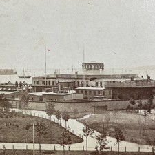 Castle Garden Emigrant Landing Stereoview S&L Series New York City 1870s picture