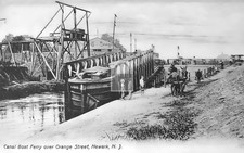 Canal Boat Ferry Over Orange Street Newark New Jersey NJ - Reprint picture
