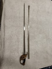 1896 French Calvary Fantasy Art Sword, Medusa Face inside the hilt, hand tooling picture