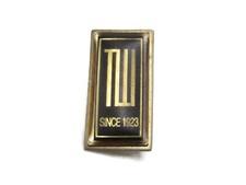 Vintage Northwestern Mutual Pin Since 1923 NW Logo Art Deco Lapel Tack Gold Tone picture