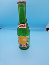 Vintage 1950s Quench Grapefruit Soda Bottle Seattle WA Green ACL 7 Oz picture
