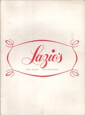 1960s LAZIO'S SEAFOOD RESTAURANT vintage dinner menu EUREKA, CALIFORNIA picture