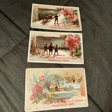 Antique 1880s Nashville TN The Palace Millinery Trade Card L Jonas Hat Fashion picture