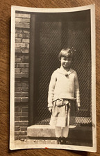 Antique Vintage 1910s Cute Young Girl Fashion Dress Original Real Photo P11g8 picture