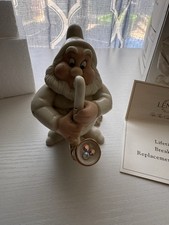 Lenox Disney Happy’s Hideaway Seven Dwarfs Figurine CIB COA 24K Gold Crystal picture