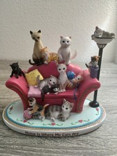 Home Is Where My Cats Are By Blake Jensen 2015 The Hamilton Collection Figurine  picture