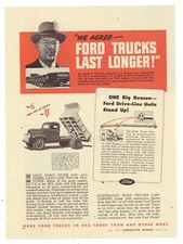 1947 Ford Trucks Ad: S.B. Thomas Gluten Bread Trucks - Long Island, New York picture