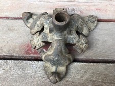 Antique Tri-Foot WRC Women's Relief Corps Flag Holder Cast Iron Base Holder picture