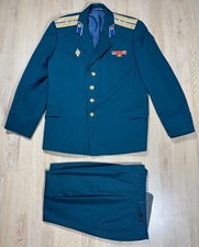 Soviet Union KGB Officer Dress Parade Uniform Jacket Tunic Breeches SET & Awards picture