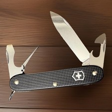 Victorinox Pioneer Alox Black 93mm Refined Swiss Army Knife HD Aluminum Handle X picture