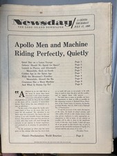 Vintage Newsday Newspaper July 17, 1969 Apollo 11 Moon Mission picture