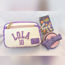 Loungefly Lola Bunny “LOLA 10” Crossbody Bag w/ Attached Coin Pouch, Small picture