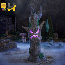 Scowling Sapling 6 FT Wicked Woods Color Changing LED Halloween Decoration picture