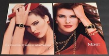 1986 Print Ad Sexy Fashion Lady Brunette Monet Jewelry Feminine Beauty Art Style picture