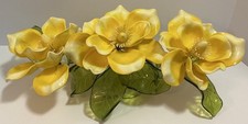 VINTAGE MCM ACRYLIC LUCITE YELLOW WHITE FLOWER ARRANGEMENT BOUQUET 1960s 21” picture