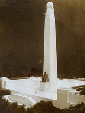 RARE MAUSOLEUM AND MEMORIAL TOWER FOR THOMAS A. EDISON FEB. 1934 CONCEPT PHOTO picture