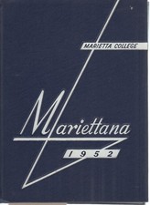 Original 1952 Marietta College Yearbook-Ohio-Mariettana picture