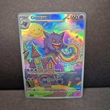 Gengar Pokemon Japanese Crayon Design Full Art Custom Card picture