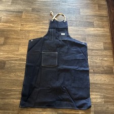 Vintage Osh Kosh B'Gosh Work Shop Apron Union Made Blue Denim USA W/ Small Stain picture