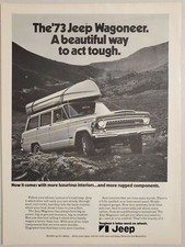 1973 Print Ad Jeep Wagoneer Four Wheel Drive Station Wagon picture