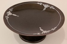 1920' Silver Crest Sterling Sliver on Bronze Footed Dish picture
