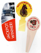 Vintage Casino Slot Machine Signs  -Jackpot - Fallsview, Argosy  - LOT of  3 picture