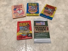 1991~Topps/Pro Set/Pacific~Desert Storm/Shield~Variety *Lot Of 5* Unopened Packs picture