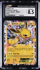 CGC 8.5 Jolteon EX 28/83 Holo Generations Pokémon Card 2016 picture