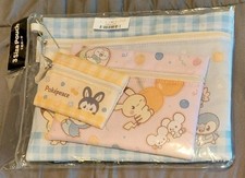Brand New Genuine Pokemon Peaceful Places Set Of 3 Zip Pouches Japan picture